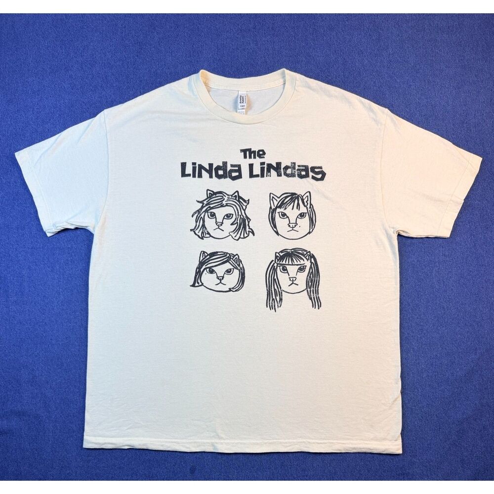 The Linda Lindas Summer Vacation 2024 Tour Shirt XL Cat Graphic Band Tee